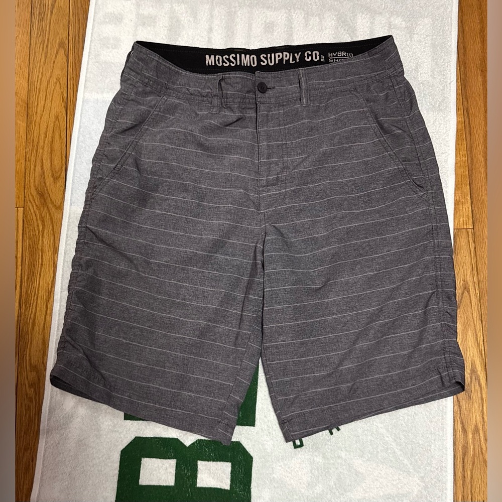 Mossimo Supply Co. Men's Charcoal Striped Hybrid Shorts